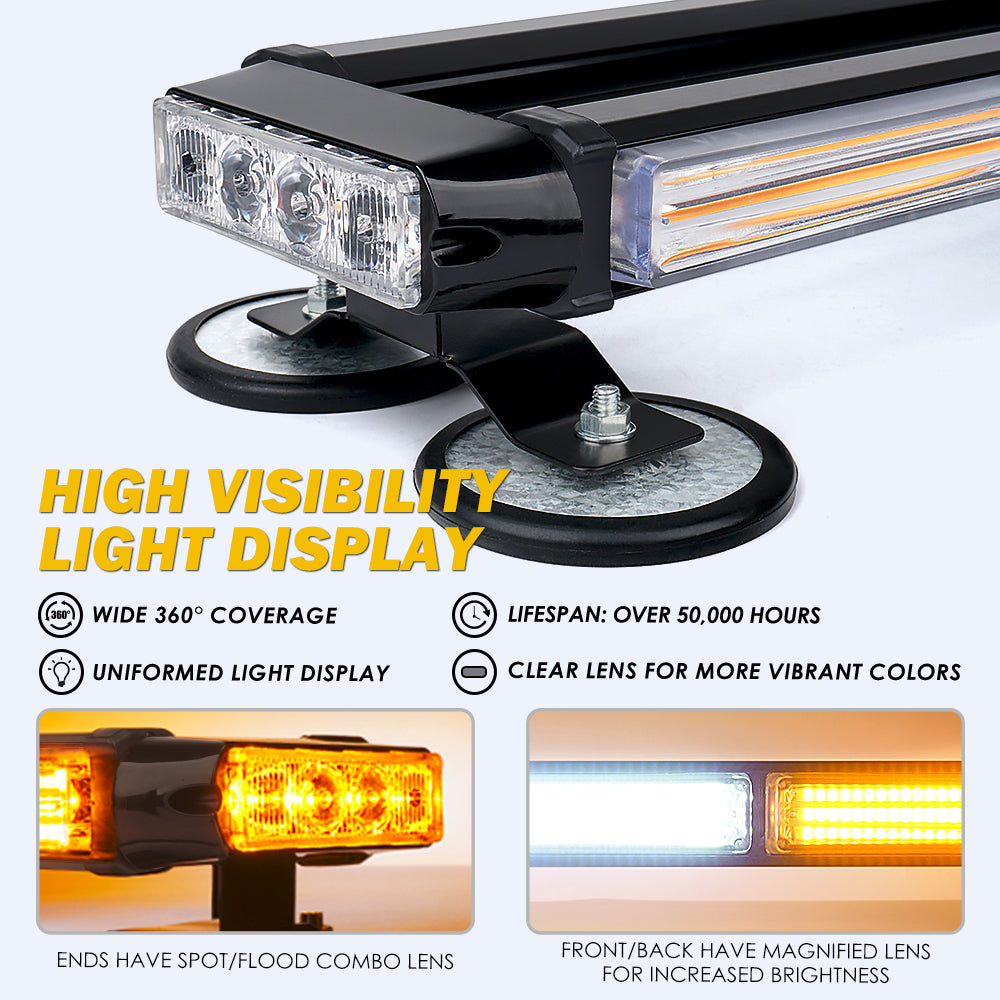 20" COB Rooftop LED Strobe Light with Magnetic Base | Pursuit Series