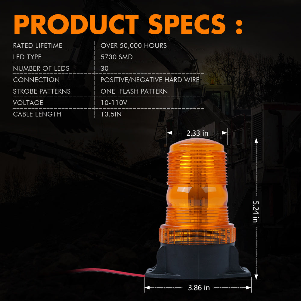 Xprite Compact G1 Series 30 LED Screw Mounted Beacon Strobe Light