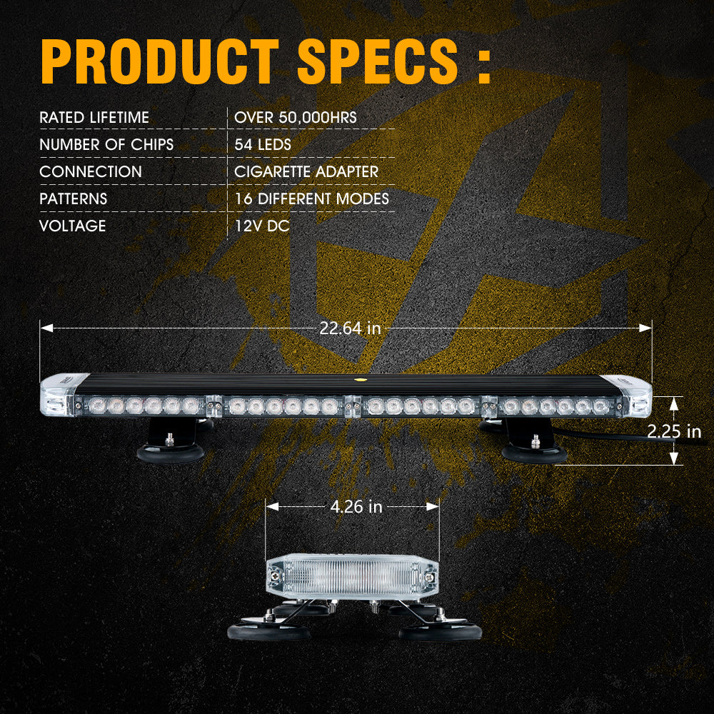 LED Strobe Light Bar Specs