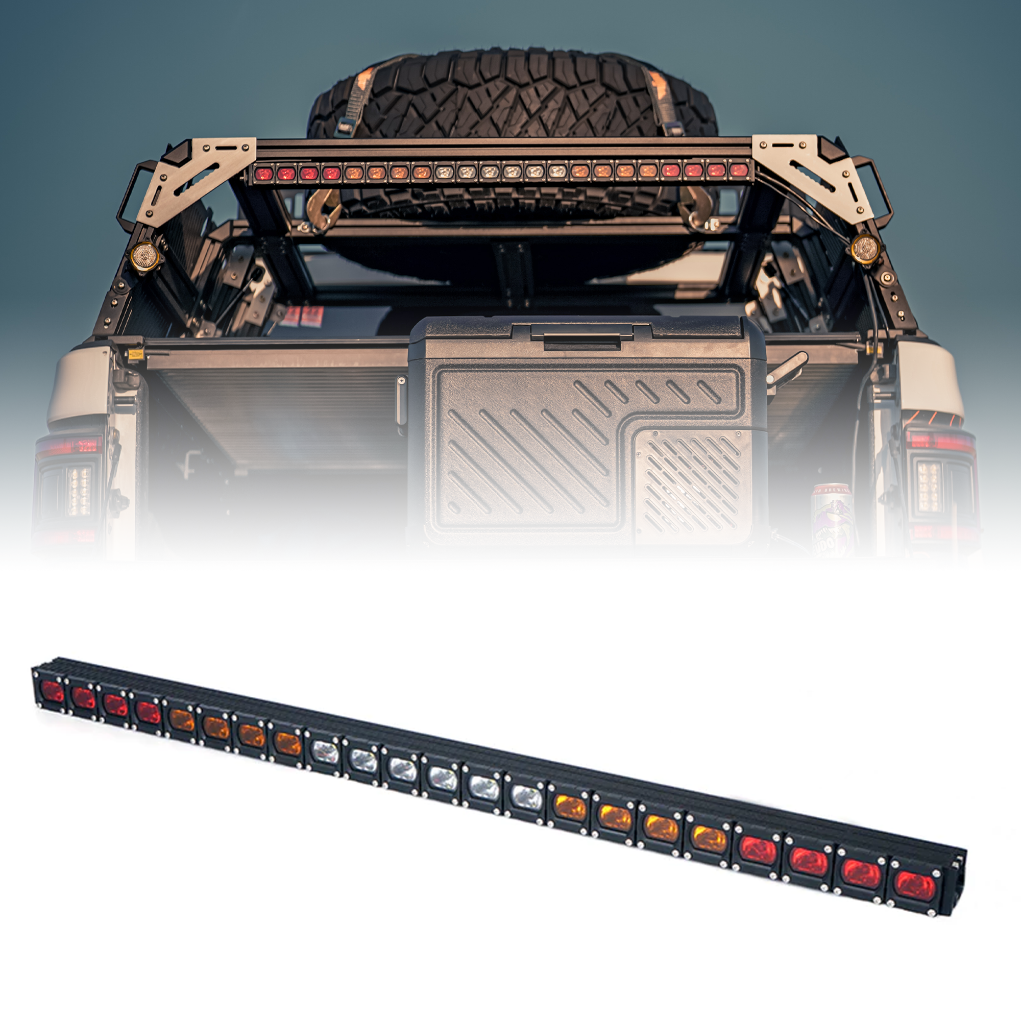 Chase light bar for Jeep